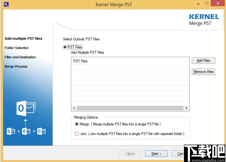 Kernel Merge PST下载,pst合并,文件合并