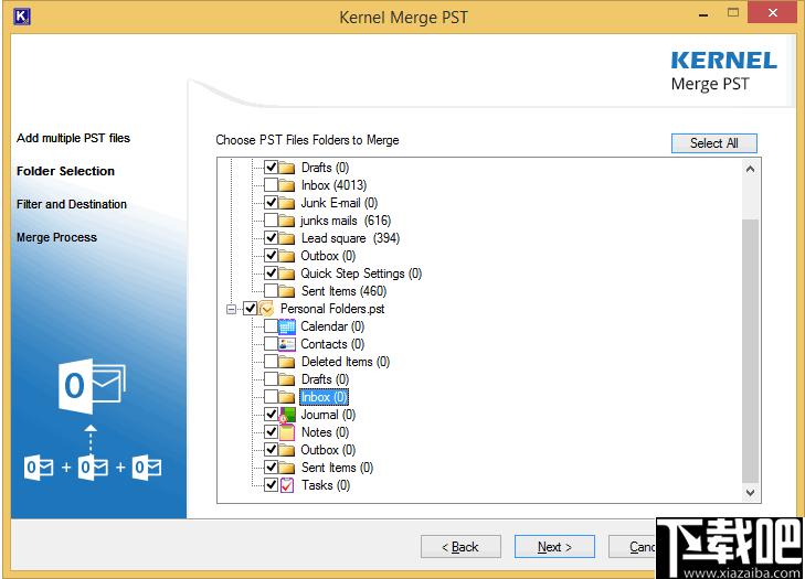 Kernel Merge PST下载,pst合并,文件合并